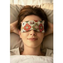 Lavande Lavanta Çiftliği Lavanta Dolgulu Göz Yastığı - Etnik Desenli