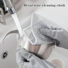 Nacario Telli Bulaşık Bezi, Tencere Tava Ovma Bezi Tel Bez, Çizilmez Tel Bulaşık Teli 3 Adet