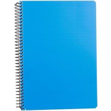 Nacario Primary Serisi, A4, 5 Konulu (4 Kareli, 1 Çizgili) 150 Yaprak Pp Kapaklı Spiralli Defter, Lacivert