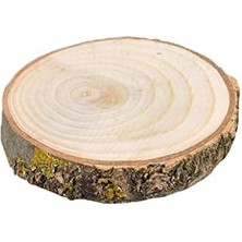 Nacario Ahşap Bardak Altlığı Yuvaylak Ağaç Bardak Altlığı Doğal Ağaç Çap 9-10 cm