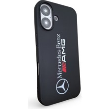 Epro iPhone 16 Uyumlu Mercedes Benz Amg Baskılı Içi Kadife Yüksek Kalite Soft Silikon Kılıf