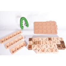 Özgürce Ahşap Kelime Oyunu Türkçe Harfler Montessori Eğitici Oyuncak