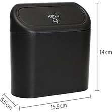 Nacario Oto Çöp Kutusu Siyah Portatif Araç Içi Taşınabilir Kapaklı Organizer Aksesuar Araba Çöp Konanası Taşınabilir Araç Çöp Kutusu, Enan, Mutfak, Oturma Odası, Iç Mekan, Çöp Parası Için Kullanılabilir,