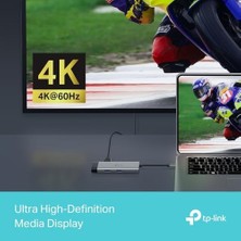 Nacario UH6120C, 1 Hdmı, 1 100W Hızlı Şarj Portu, 1 Usb-C, 2 Usb-A 3.0 Port ve Type C Den Gigabit Ethernet Dönüştürücü