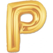 Tahtakale Altın Sarısı Folyo P Harfi Balon 1 Metre
