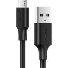 Nacario Micro USB Data ve Şarj Kablosu, Siyah, 1.5 Metre