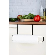 Tahtakale Siyah Dolap Içi Kağıt Havluluk Askı