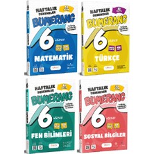 Günay Yayınları 6. Sınıf Bumerang Türkçe+Matematik+Fen+Sosyal 32 Haftalık Deneme Seti