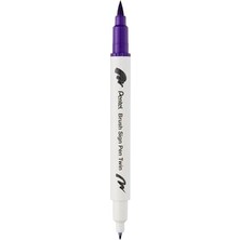 Nacario Brush Sing Pen Çift Taraflı Fırça Uçlu Kalem Mor