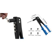 Nacario Kalınlık Tek Yönlü El Perçin Tabancası 40 Yedekli ve 4 Çeşit Perçim