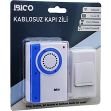 My Best Store Wireles Kablosuz Kapı Zili Pilli 16 Farklı Melodi 50MT Çekim Alanı Pil = 2AA - Düğme = 23