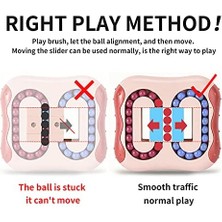 Nacario Caleqi Dekompresyon Dönen Sihirli Fasulye Küp Oyuncak Kare Dönen Küçük Boncuk Sihirli Küp Çocuk Bulmaca Dekompresyon Özel Şekil Sihirli Küp Top Oyunu Yaratıcı