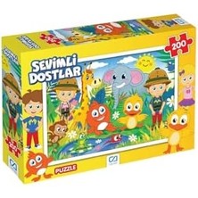Nacario Sevimli Dostlar Lisanslı 200 Parça 33X48CM Çocuk Puzzle Yapboz