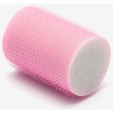 Nacario Croc 1207 Pembe Cırtlı Sünger Bigudi 8li Çap 4cm + 10LU Plastik Saç Pensi