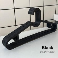 Nacario Home - Plastik Elbise Askısı, Siyah Elbise Askısı, Gömlek Askısı, Dolap Içi Askı, Yer Kaplamayan Askı, Ceket Askısı, Pantolon Askısı, Gömlek Askısı, Etek Askısı (10, Siyah)