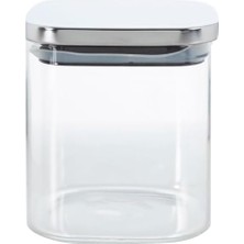 Nacario 450ML Sızdırmaz Vakumlu Metal Kapaklı Borosilikat Cam Kavanoz – Hava Geçirmez & Dayanıklı Gıda Saklama Kabı (10CM x 10CM)