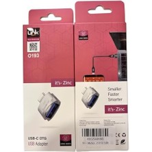 Nacario Windows Ile Uyumlu 3.0 USB Type-C Usb-A 3.0 USB Adaptörü (Type-C Dönüştürücü Otg Metal Adaptör) Tip-C Dönüştürücü O193 (Gri)