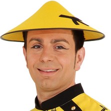 Tahtakale Uzak Doğu Asyalı Şapkası Sarı Renk