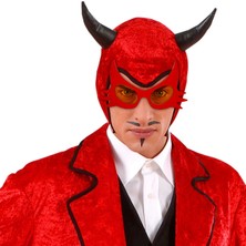 Tahtakale Kırmızı Renk Bıyık Tasarımlı Kedi Gözlüğü