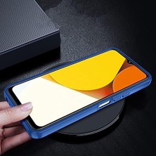 Nacario Y22S Kılıf Renkli Kenar Arkası Şeffaf Flora Silikon