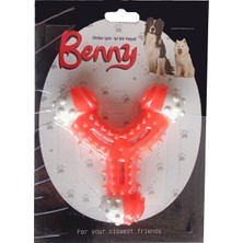 Mestore Benny Diş Kaşıma Köpek Oyuncağı Çatal 11 cm Turuncu - BNY-1121-TRNC