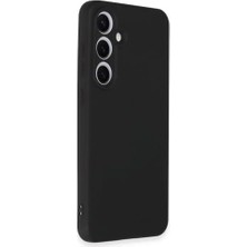 Nacario Galaxy S24 Fe ile Uyumlu First Silikon Kılıf Ince Yapılı Tam Koruma Sağlayan Kamera Korumalı Kılıf (Siyah)