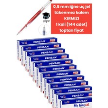 Pensan 0,5 mm Iğne Uç Jel Tükenmez Kalem 1 Koli (144 Adet)