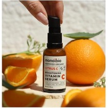 Nacario Cıtrus C Cosmos Organik Sertifikalı Vitamini C Serumu – Yaşlanma Karşıtı Aydınlatıcı Gündüz Gece Kullanıma Uygun C Vitamini Yüz Serumu Süt Formunda – Vegan Sertifikalı 30 ml