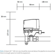 Nacario Smart Valve Controller T1, Matter Over Bridge, 3.0 Hub Gerektirir, Ev Için Su Kaçak Dedektörleri ile Kombine, Uygulama Uzaktan Kumanda Kapatmayı Destekler, Homekit, Alexa, 'ı
