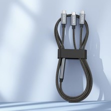 Nacario 100W Çift Uçlu Type-C Pd Şarj ve Veri Kablosu – E-Mark Chip, 1,5 Metre, Çift Cihaz Şarj Desteği