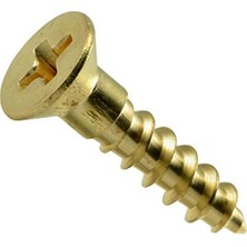 Nacario 014973126094 Phillips Düz Ahşap Vidalar, 8 x 3/4, Parça-70