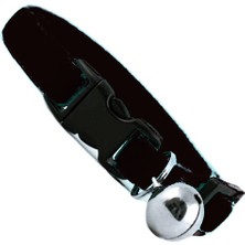 Mestore Markapet Kedi Boyun Tasması Kadife Dokulu Çanlı 1*30 cm Siyah - 6527-SYH