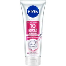 Nacario SUPER10 Serum Etkili Vücut Losyonu SPF15 170 Ml, Aydınlatıcı, Nemlendirici, C Vitamini, Niasinamid