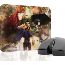 mousepad bastir Steins;gate Kaymaz Dikişli Kauçuk Oyuncu Mousepad V4 - 22X18 Gaming Mouse Pad Fare Altlığı