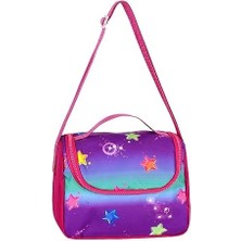 Nacario Ilkokul Anaokul Sırt Çantası Kız Çocuk Beslenme Çantalı Termos Özellikli Kalemlikli Ortopedik 3 Lü Set Kraliçe Su Geçirmez Okul Çantası Dijital Baskı Pembe Mor