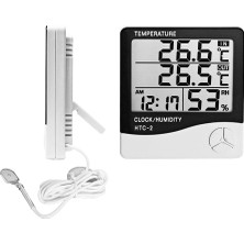 Nacario Htc-2 Saatli Dijital Termometre ve Nem Ölçer Iç ve Dış Mekan Problu