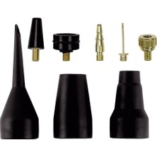 Nacario Orijinal 8 Parça Kompresör Aksesuar Seti (Metal Top Iğnesi ve Bisiklet Lastikleri Için Supap Adaptörü Dahil) - 4139695