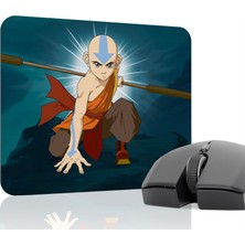mousepad bastir Avatar Son Hava Bükücü Kaymaz Dikişli Kauçuk Oyuncu Mousepad V5 - 22X18 Gaming Mouse Pad Fare Altlığı