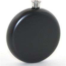 Tahtakale Paslanmaz Çelik Yuvarlak 8 Oz Tekli Matara Siyah Renk