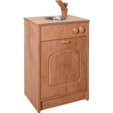 Özgürce Çocuklar Için Ahşap Montessori Bulaşık Makinesi, Eğlenceli ve Güvenli Oyun Seti