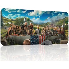 mousepad bastir Far Cry Kaymaz Dikişli Kauçuk Oyuncu Mousepad V1 - 90X40 Xxl Gaming Mouse Pad Fare Altlığı