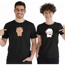 Etoile Studio Terlik Atan Bubu Dudu Sevgili Tişörtü ve Sweatshirt | Sevgililer Günü Hediyesi | Unisex Oversize Çift Kombini