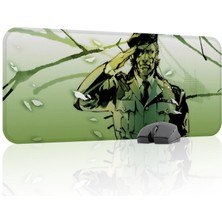 mousepad bastir Metal Gear Solid Kaymaz Dikişli Kauçuk Oyuncu Mousepad V5 - 70X30 Xl Gaming Mouse Pad Fare Altlığı