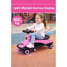 Toha Royal Karınca Kaykay Işıklı & 12 Müzikli - 100 kg Taşıma Kapasiteli Swing Car