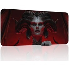 mousepad bastir Diablo Kaymaz Dikişli Kauçuk Oyuncu Mousepad V3 - 90X40 Xxl Gaming Mouse Pad Fare Altlığı