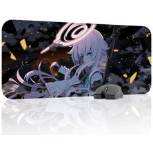 mousepad bastir Blue Archive Kaymaz Dikişli Kauçuk Oyuncu Mousepad V3 - 70X30 Xl Gaming Mouse Pad Fare Altlığı