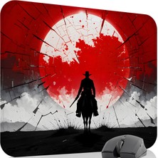 mousepad bastir Red Dead Redemption 2 Kaymaz Dikişli Kauçuk Oyuncu Mousepad V5 - 48X40 Xl Gaming Mouse Pad Fare Altlığı