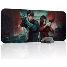 mousepad bastir Resident Evil Kaymaz Dikişli Kauçuk Oyuncu Mousepad V2 - 70X30 Xl Gaming Mouse Pad Fare Altlığı