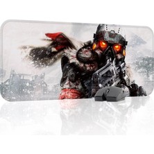 mousepad bastir Killzone Kaymaz Dikişli Kauçuk Oyuncu Mousepad V4 - 70X30 Xl Gaming Mouse Pad Fare Altlığı