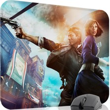 mousepad bastir Bioshock Kaymaz Dikişli Kauçuk Oyuncu Mousepad V1 - 48X40 Xl Gaming Mouse Pad Fare Altlığı